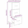vidaXL Buffet Bois Ancien 34,5 x 34 x 90 cm Bois d'ing&eacute;nierie