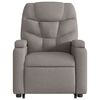 vidaXL Fauteuil inclinable &eacute;lectrique taupe tissu