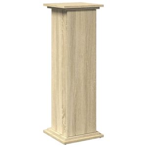 vidaXL Pi&eacute;destal avec rangement ch&ecirc;ne sonoma bois d'ing&eacute;nierie