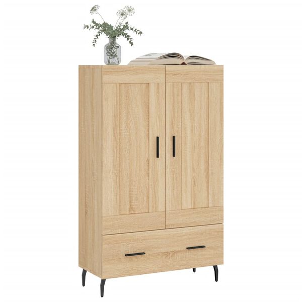 vidaXL Buffet haut ch&ecirc;ne sonoma 69,5x31x115 cm bois d'ing&eacute;nierie