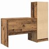 vidaXL Bureau avec tiroir 2 pcs Bois ancien
