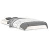 vidaXL Cadre de lit sans matelas blanc 75x190 cm bois de pin massif