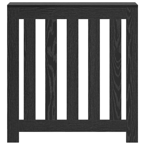 vidaXL Cache-Radiateur Ch&ecirc;ne noir 78 x 20 x 82 cm Bois d'ing&eacute;nierie