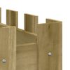 vidaXL Lit sur&eacute;lev&eacute; de jardin design de cl&ocirc;ture bois de pin impr&eacute;gn&eacute;