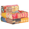 vidaXL Pouf modulaire Patchwork Tissu