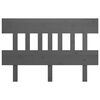 vidaXL T&ecirc;te de lit Gris 183,5x3x81 cm Bois massif de pin