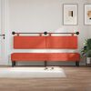 vidaXL T&ecirc;te de lit suspendue Uni Rouge orange 210 x 55 x 5 cm