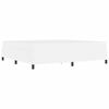 vidaXL Cadre de lit avec matelas Blanc 200 x 200 cm tissu