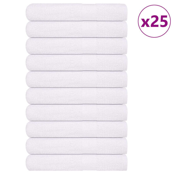vidaXL Serviettes FROGN 25 pcs blanc 100x200 cm 360 g/m&sup2;