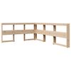 vidaXL Lit bibliothèque sans matelas 140x190 cm bois de pin massif