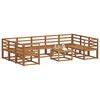 vidaXL Ensemble de canap&eacute;s d'ext&eacute;rieur 10 pcs Naturel