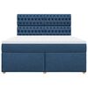 vidaXL Sommier &agrave; lattes de lit avec matelas Bleu 180x200 cm Tissu