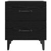 vidaXL Armoire de lit Ch&ecirc;ne noir 40 x 35 x 47,5 cm Bois d'ing&eacute;nierie
