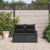 vidaXL Canapé de jardin avec coussin 120 x 62 x 69 cm polyrotin