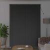 vidaXL Store de Fen&ecirc;tre avec des rideaux Noir Aluminium