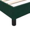 vidaXL Cadre de lit sans matelas vert fonc&eacute; 80x210 cm velours