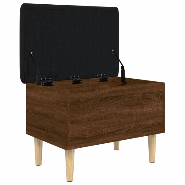vidaXL Banc de rangement ch&ecirc;ne marron 62x42x46 cm bois d'ing&eacute;nierie