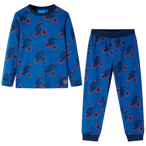 Pyjamas enfants manches longues pétrole 128