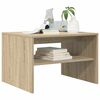vidaXL Table basse Ch&ecirc;ne Sonoma 60 x 50 x 40 cm Bois d'ing&eacute;nierie