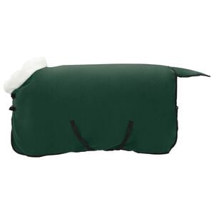 vidaXL Couverture &Eacute;quine Vert fonc&eacute; complet 75 cm Fleece polaire