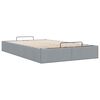 vidaXL Cadre de lit ottoman sans matelas gris clair 120x190 cm tissu