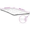 vidaXL Prot&egrave;ge-matelas blanc 80x200 cm