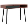 vidaXL Bureau d'ordinateur avec tiroir marron 110x50x75 cm