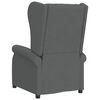 vidaXL Fauteuil de massage &eacute;lectrique &agrave; oreilles gris fonc&eacute; Tissu