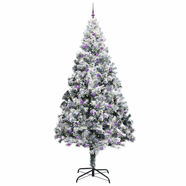 vidaXL Sapin de No&euml;l avec 300 LED avec support Vert 300 cm PVC