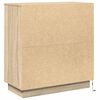 vidaXL Buffet LED Ch&ecirc;ne Sonoma 71 x 34,5 x 75 cm Bois d'ing&eacute;nierie