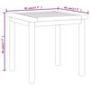 vidaXL Table d'appoint 45x45x45 cm Bois massif de teck