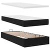 vidaXL Lit ottoman avec matelas et LED noir 80x200cm velours