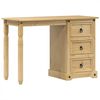 vidaXL Coiffeuse Corona 110x47x75 cm bois de pin massif