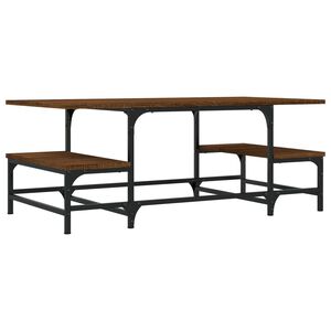vidaXL Table basse chêne marron 100x50,5x40 cm bois d'ingénierie