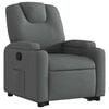 vidaXL Fauteuil inclinable Gris fonc&eacute; Tissu
