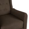 vidaXL Fauteuil de massage inclinable Marron foncé Tissu