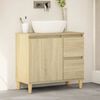 vidaXL Armoire salle de bain chêne sonoma 65x33x60 cm
