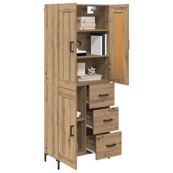 vidaXL Haut Armoire 2 pcs Ch&ecirc;ne artisanal Bois d'ing&eacute;nierie