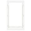 vidaXL Support pour bois de chauffage Blanc 60x25x100 cm Bois de pin