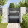 vidaXL Portail de jardin verrouillable noir 100x120 cm aluminium
