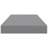 vidaXL &Eacute;tag&egrave;res murales flottantes 2 pcs gris 50x23x3,8 cm MDF