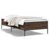 vidaXL Cadre de lit sans matelas ch&ecirc;ne marron 90x190 cm
