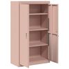 vidaXL Armoire de rangement 2 pcs Rose 80 x 40 x 140 cm Acier