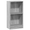 vidaXL Biblioth&egrave;que sonoma gris 40x24x76 cm bois d'ing&eacute;nierie