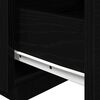 vidaXL Cabinet de chevet Ch&ecirc;ne noir 40 x 39 x 37 cm Bois d'ing&eacute;nierie