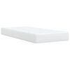 vidaXL Sommier à lattes de lit avec matelas Blanc 90x200 cm Similicuir