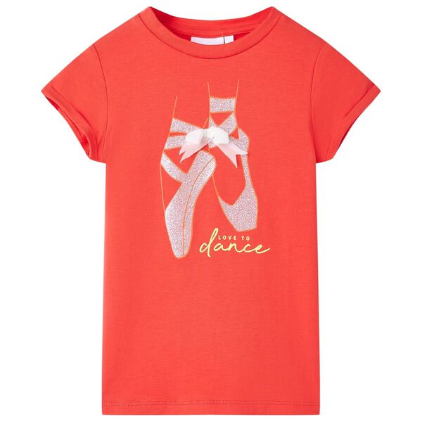 T-shirt pour enfants rouge 128