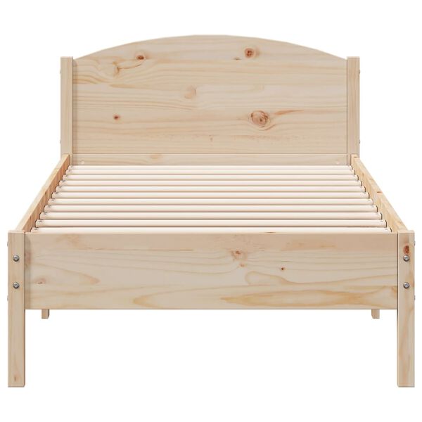 vidaXL Cadre de lit sans matelas 100x200 cm bois massif de pin