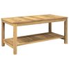 vidaXL Table basse Blanchi 100,5 x 49 x 45 cm Bois d'Acacia Massif