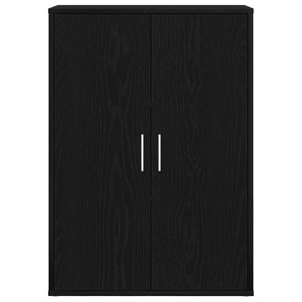 vidaXL Buffet Chêne noir 60 x 31 x 84 cm Bois d'ingénierie